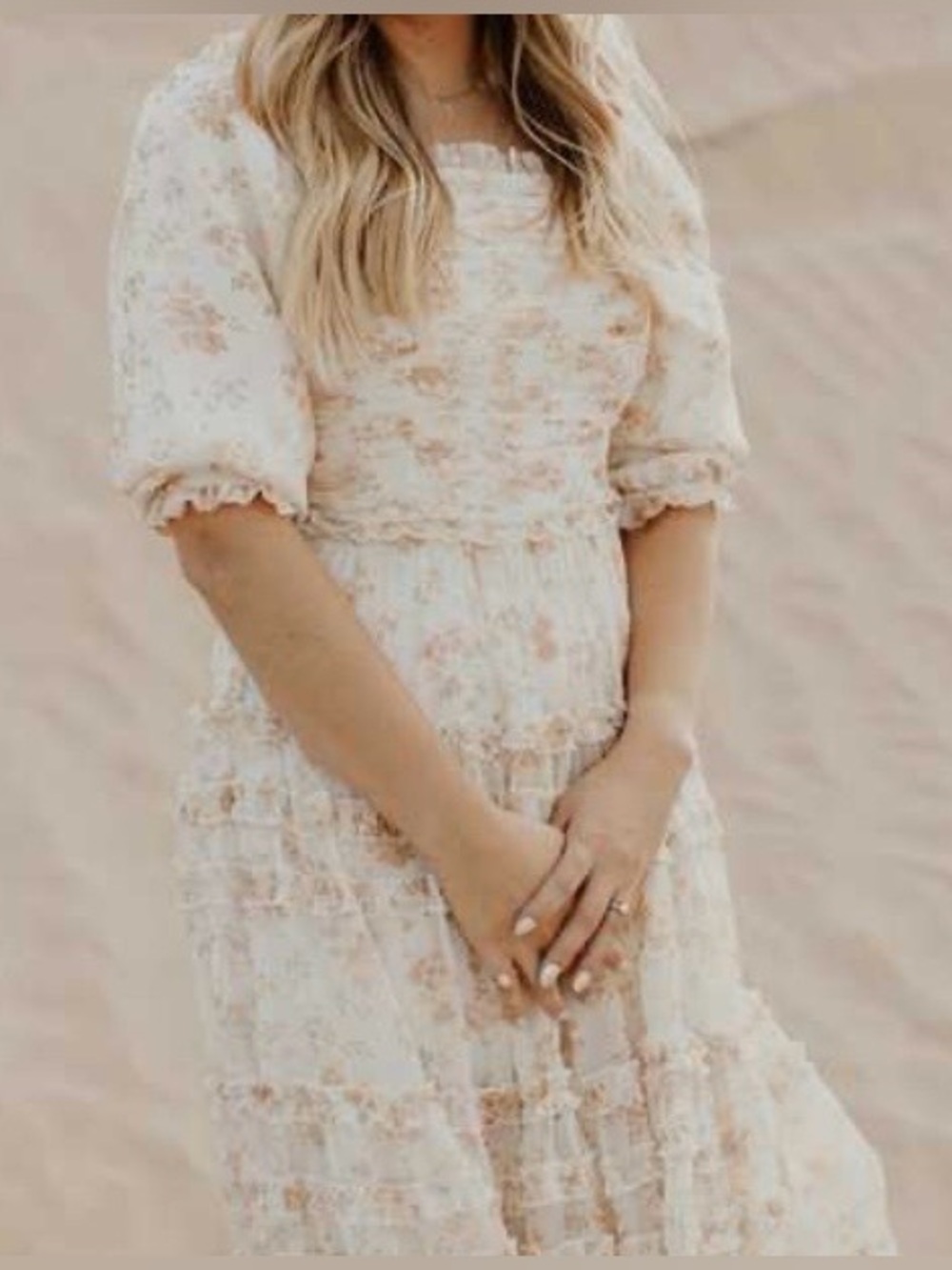 Ivy City Co Cream Aniston dress - Picture 2 of 5
